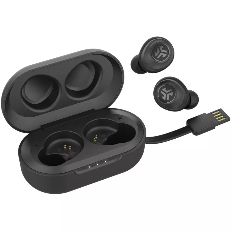 JLab JBuds Air True Headphones Wireless In-Ear USB Type-A Bluetooth Melns (IEUEBJBUDSAIRRBLK82)