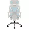 Ergonomiskais biroja krēsls thunder x3 TEGC-3073102.B1 — balta un zila apdare, regulējami roku balsti, augsta atzveltne