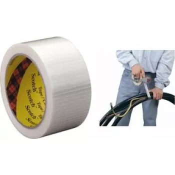 3M 89592550 līmlente Piemērota lietošanai iekštelpās 50 m Biaxial Oriented Polypropylene (BOPP), Stiklašķiedra Caurspīdīga