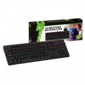 Mehāniskā tastatūra ART KLART AK-51 ar Blue slēdžiem, kompakts izkārtojums