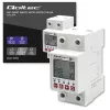 DIN-sliedes WiFi relejs QOLTEC 50990, vienkanāla, 63A pārslēgšana elektrības uzskaitei un tālvadībai