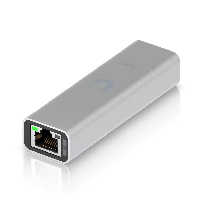 Ubiquiti Plug-and-play, Ethernet bezvadu 5GbE tīkla savienojums (UACC-ADAPTER-RJ45-USBC-5GE)