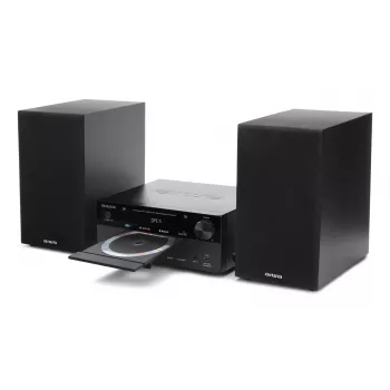 Mājas audio mikro sistēma Aiwa MSBTU-550 — 50 W RMS, Bluetooth 10 m, FM, LED displejs, RCA, melna