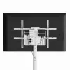 Grīdas TV statīvs GEMBIRD TVS-86TR-01-W 37–86 collu televizoriem, balts, grozāms un noliecams, VESA 200x200–600x400, maks. slodze 50 kg