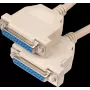 D-Sub kabelis ShiverPeaks 25-pin sieviešu-sieviešu 1,8 m (modelis AK 407)