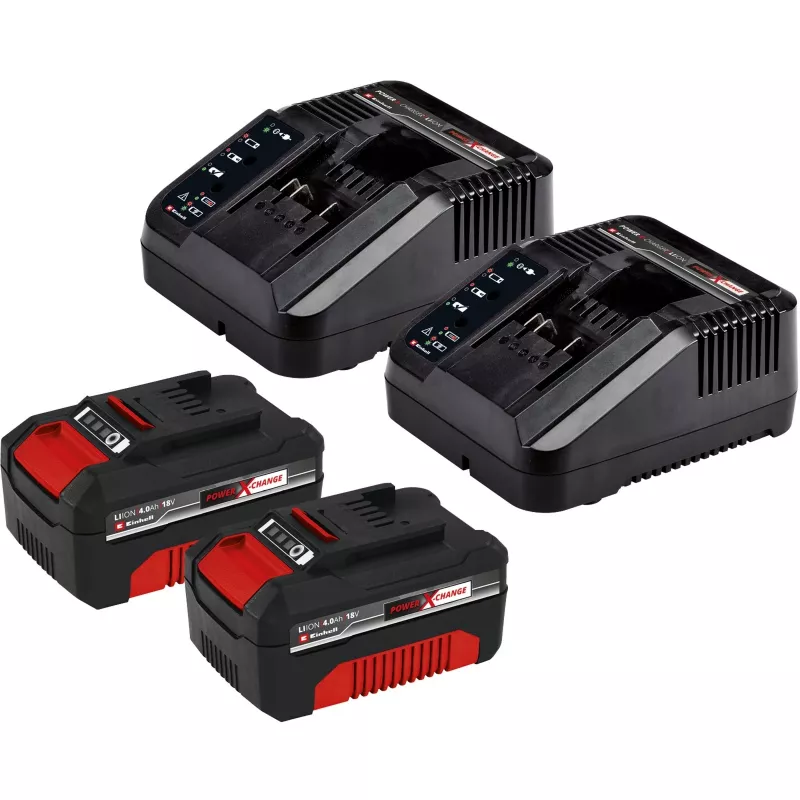 Akumulatora zāles pļāvējs GE-CM 43 Li M Kit, 36 voltu (2x18V) (sarkans/melns, 2x litija jonu akumulators 4,0 Ah)