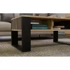 Kafijas galdiņš top e shop STOLIK KAWOWY ŁAWA MODERN 2P plāns Dąb Artisan ar melnām līstēm