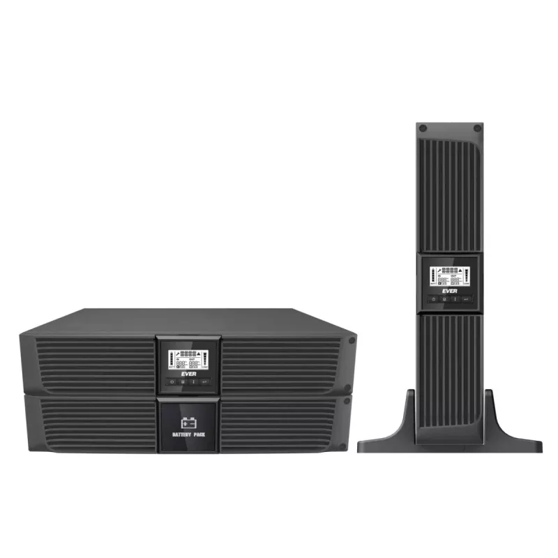 UPS EVER RT 1000 T 1000VA 800W – rack/tower online UPS, 1000 VA, 800 W izejas jauda
