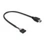USB kabelis DeLOCK 83170 USB 2.0 0,3 m Mini-USB B melns