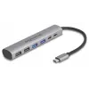 DeLOCK 64232 klēpjdatora dokstacija ar vadu USB 3.2 Gen 1 Type-A Type-C pelēka