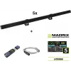 EUROLITE 5x LED PR-100/32 Pixel DMX Rail komplekts + Madrix programmatūra