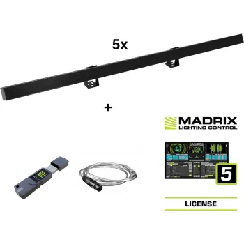 EUROLITE 5x LED PR-100/32 Pixel DMX Rail komplekts + Madrix programmatūra
