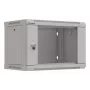 Rack montāžas skapis LANBERG WF03-5306-10S 19 collu 6U pelēks ar stikla durvīm