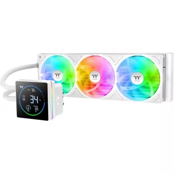 Šķidruma CPU dzesētājs THERMALTAKE TH360-S V3 ARGB Sync AIO Snow Edition, 360mm, ARGB, Viss vienā