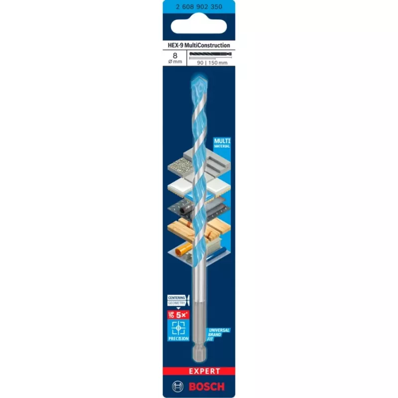 Urbja uzgalis Bosch Expert HEX-9 Multi Construction 8 mm