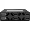 ICY DOCK - ToughArmor - MB994SP-4S - aizmugures plate SAS/SATA II, bez paliktņiem, 4x SAS/SATA 2,5 collu iekšējais uz 4x SATA resursdators - Alumīnijs - melns - SAS/SATA 6 Gbit/s - 40 mm ventilators