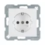 Kontaktligzda Type F berker 47231909, 16 A, 250 V, balta, plastmasas korpuss