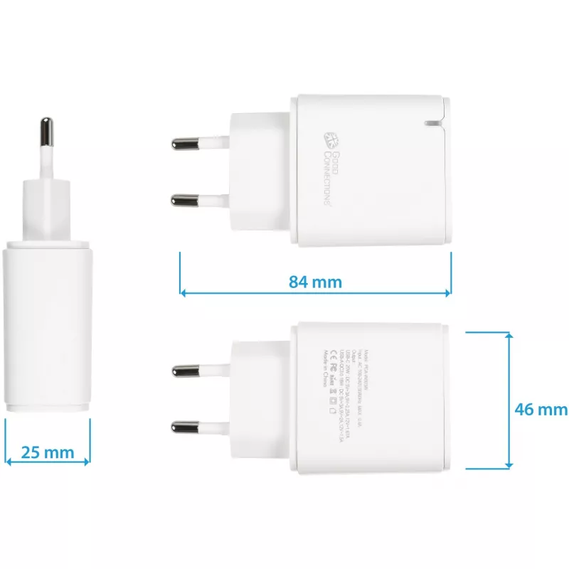 Alcasa PCA-W003W lādētājs mobilajām ierīcēm balts (PCA-W003W)