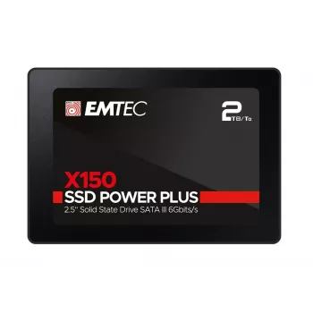 Emtec X150 Power Plus - SSD - 2 TB - iekšējs - 2.5 (6.4 cm) - SATA 6Gb/s (ECSSD2TX150)