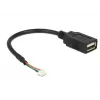 USB kabelis DeLOCK 84834 USB 2.0 0,15 m melns