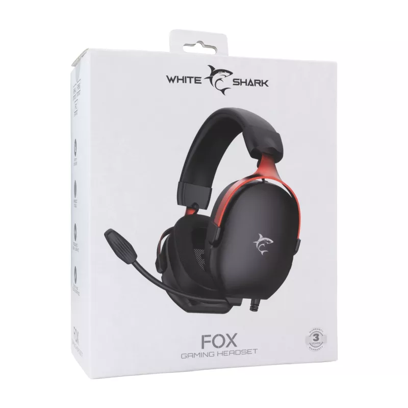 Austiņas White Shark GH-2445 Fox Melns