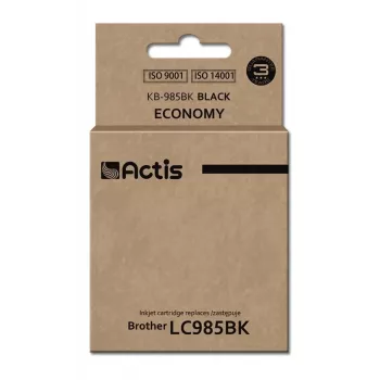 Actis KB-985Bk tintes kārtridžs (aizstāj Brother LC985BK; standarta; 28,5 ml; melns)