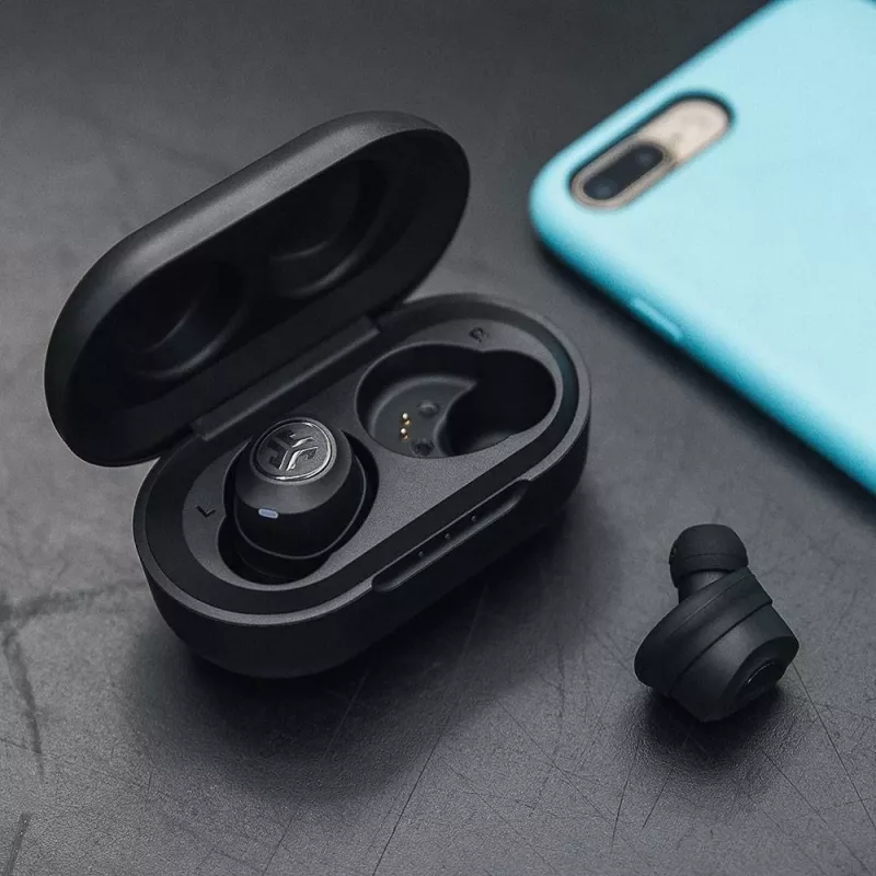 JLab JBuds Air True Headphones Wireless In-Ear USB Type-A Bluetooth Melns (IEUEBJBUDSAIRRBLK82)