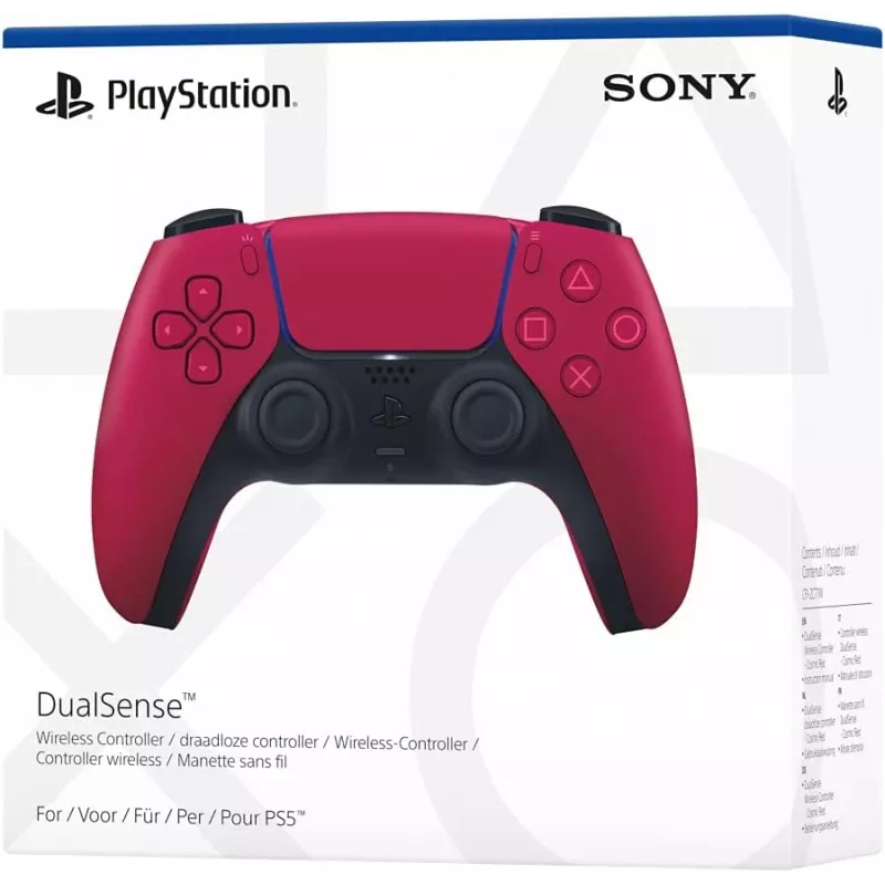 Spēļu kontrolieris Sony DualSense v3 sarkans — Bluetooth/USB, USB-C, iebūvēts akumulators, PS5, 160×106×66 mm