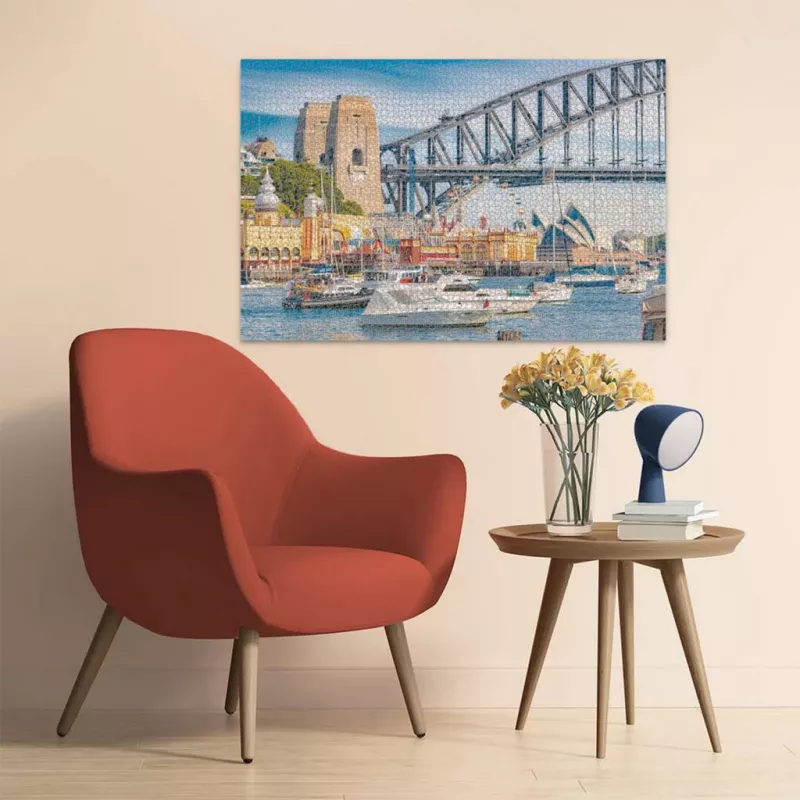 Puzle Ravensburger Secret Sydney 3000 gab. – panorāmas pilsētas ainava 3000 gab.