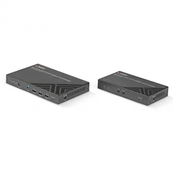 Lindy 70m Cat.6A HDMI 4K60 & Type C HDBaseT 3.0 KVM paplašinātājs