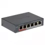 Tīkla komutators Hikvision DS-3E0106P-E/M(B) — 6 portu PoE Ethernet komutators