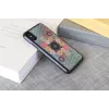 Viedtālruņa vāciņš iKins iPhone XS / XS S — Flower Garden dizains, melns