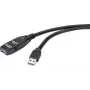 Renkforce RF-4598346 USB kabelis 10 m USB 3.2 Gen 1 (3.1 Gen 1) USB A Melns (RF-4598346)