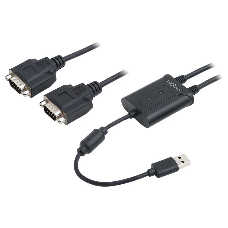 USB 2.0 uz 2x seriālo adapteri