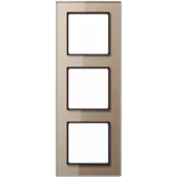 Jung AC 583 GL CH Šampanieša stikla dekoratīvā pārsega plāksne, stikls, 84×226 mm