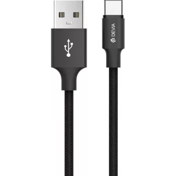 USB Micro kabelis Devia Pheez sērija 5V 2.4A 1m sarkans
