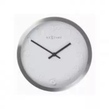 NeXtime pulkstenis 2991ar Paniki Number, Ø34 mm, sienas, balts