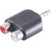 3.5 mm uz 2 x RCA stereo savienotājs ShiverPeaks 57090