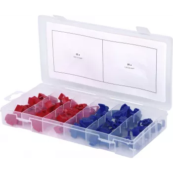 Konektoru komplekts ks tools 970.0570 — 50 gab. elektrisko konektoru sortiments