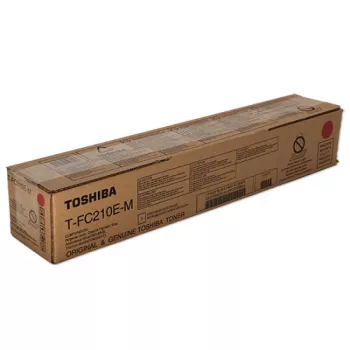 Toshiba 6AJ00000270/T-FC210EM tonera kasetne fuksīna krāsā. 33,6 tūkstoši lapu ar 5% pārklājumu printerim