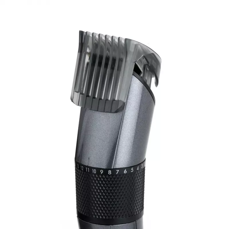 Matu trimmeris BABYLISS E976E — bezvadu, uzlādējams, 26 garuma soļi, 0,5 mm–25 mm, 40 mm asmens, titāna/nerūsējošā tērauda asmeņi, 60 min darbības laiks