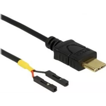 USB kabelis DeLOCK 85394 0,1 m USB C Melns