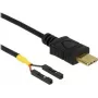 USB kabelis DeLOCK 85394 0,1 m USB C Melns