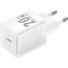 Vention mobilais lādētājs FEPW0-EU — 20W USB-C maiņstrāvas iekštelpu lādētājs viedtālrunim, planšetdatoram, viedpulkstenim, austiņām, balts