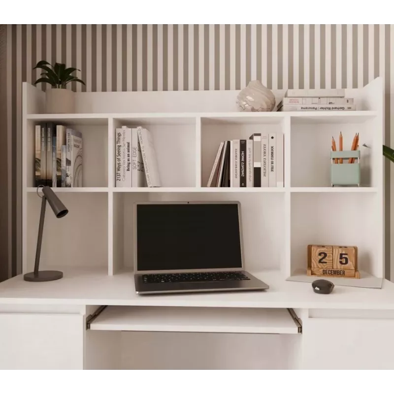 KUBA Rakstāmgalds komplekts + Extension Piece, balts