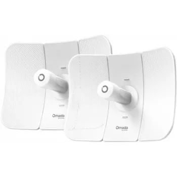 Tīkla tilts TP-LINK Beam Bridge 5 UR KIT, 5 GHz vienjoslas, Wi‑Fi 5 (802.11ac), Gigabit Ethernet, ārējā antena, maks. diapazons 15000 m, balts