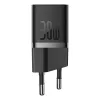 Baseus P10110902113-01 USB-C GaN5 mini 30W tīkla lādētājs melns