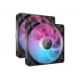 Corsair iCUE LINK RX140 RGB ventilators, 14 cm, melns, 300-1700 RPM