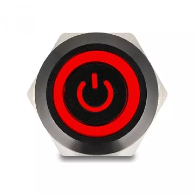 Slēdzis DELOCK 22023 19 mm 12 V ar 5 lodējamiem pieslēgumiem