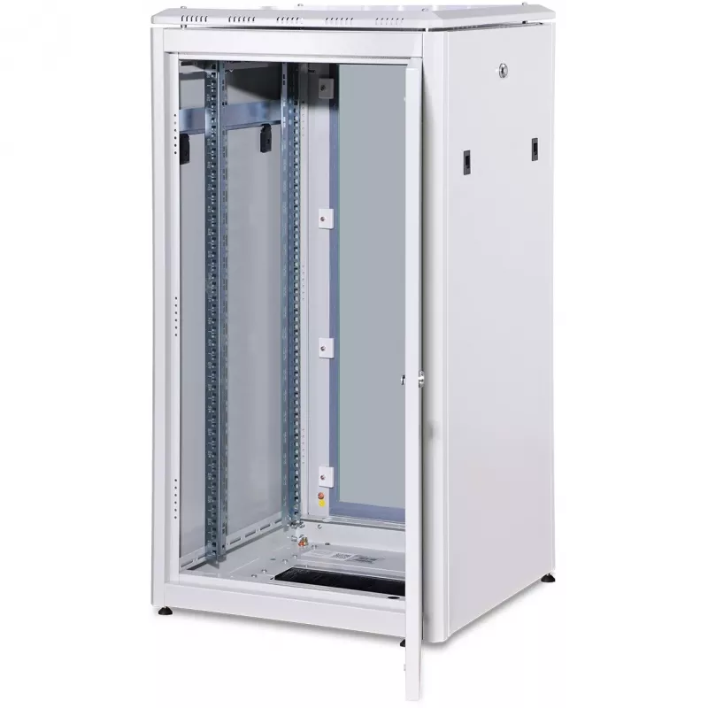 DIGITUS Professional Unique DN-19 22U-6/6-1 - skapis - gaiši pelēks, RAL 7035 - 22U - 48,3 cm (19) (DN-19 22U-6/6-1)
